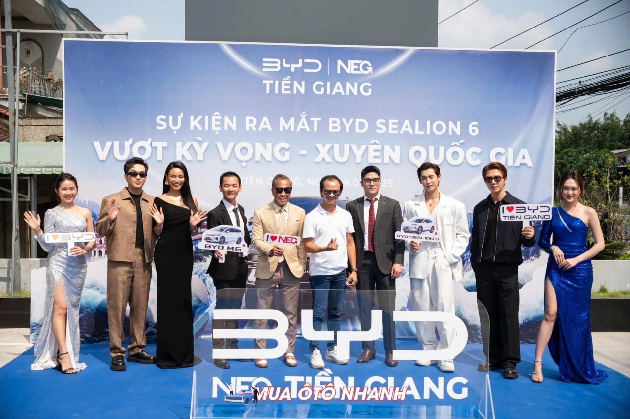 BYD NEG Tiền Giang rực rỡ đón SEALION 6 VÀ SEALION 8